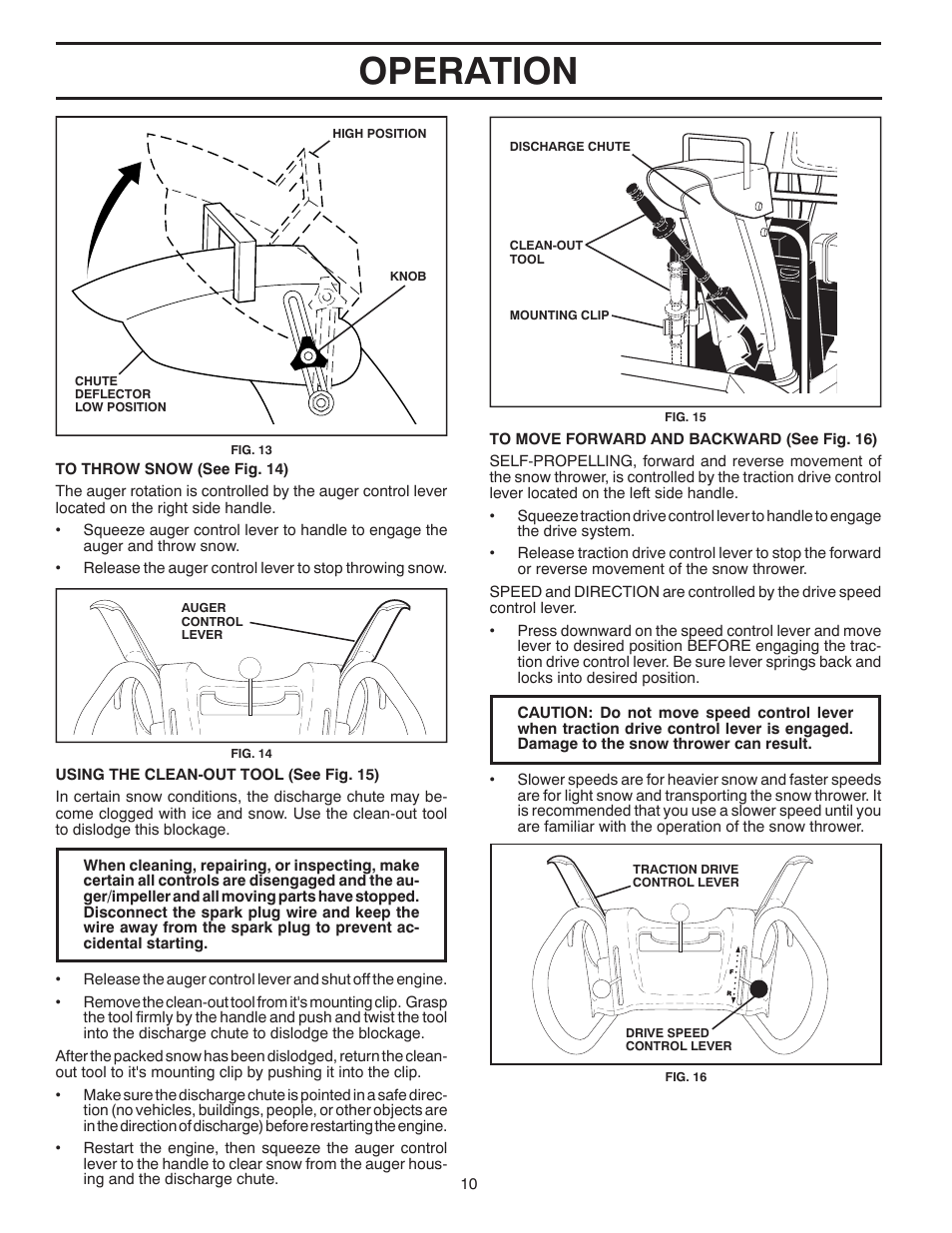 Operation | Poulan 415136 User Manual | Page 10 / 32