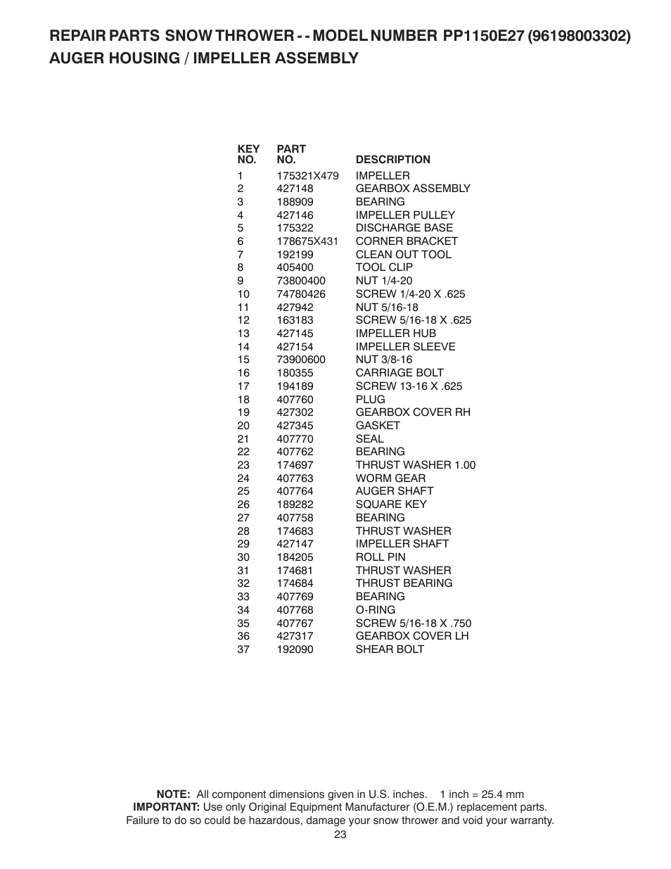 Poulan 436842 User Manual | Page 23 / 44