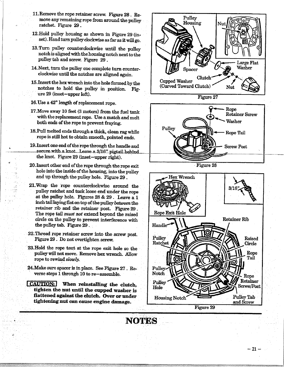 Notes | Poulan 195 User Manual | Page 21 / 24