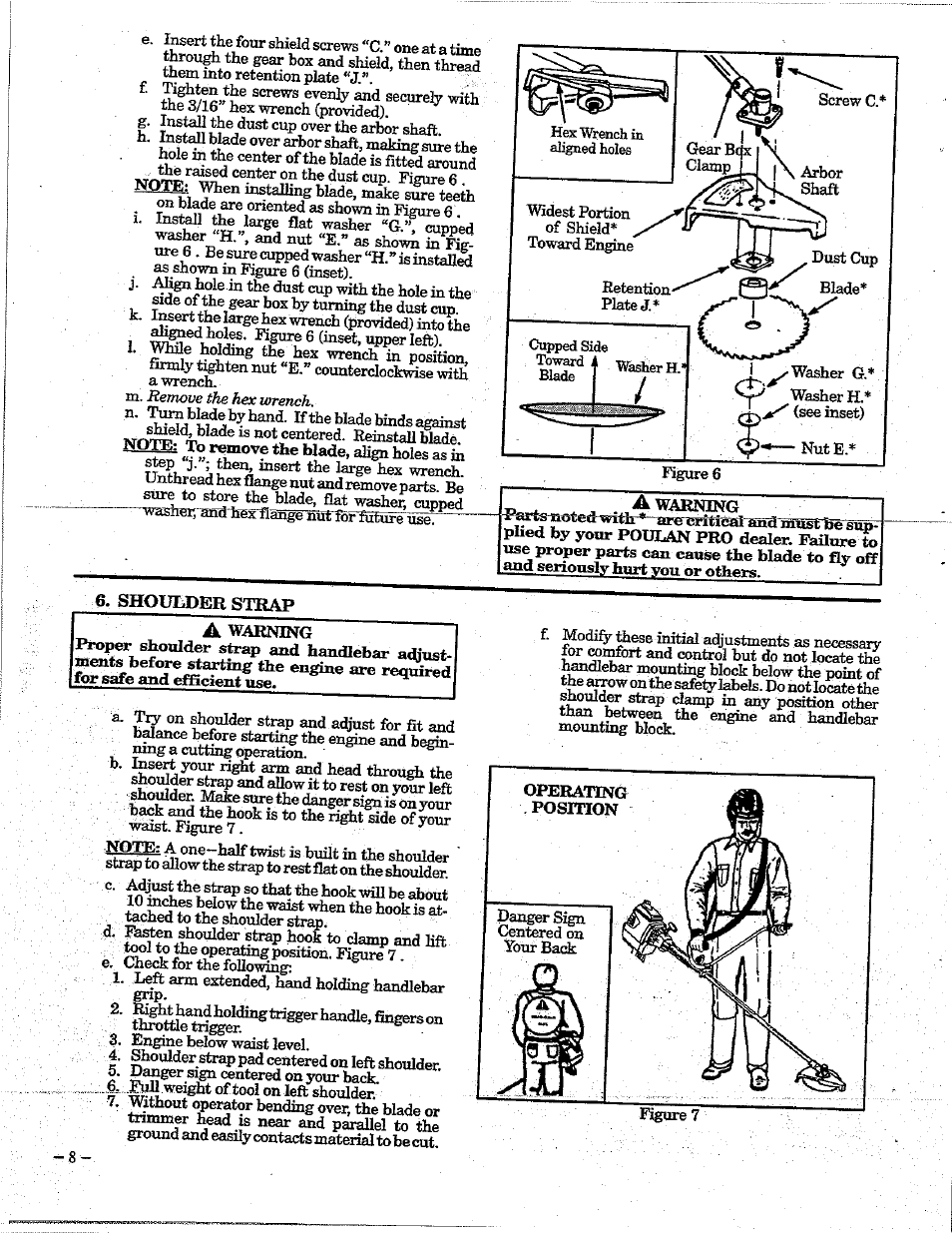 Poulan 195 User Manual | Page 8 / 24
