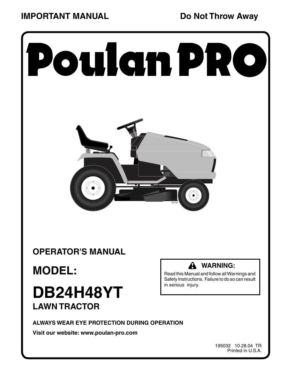 Poulan 195032 User Manual | 32 pages