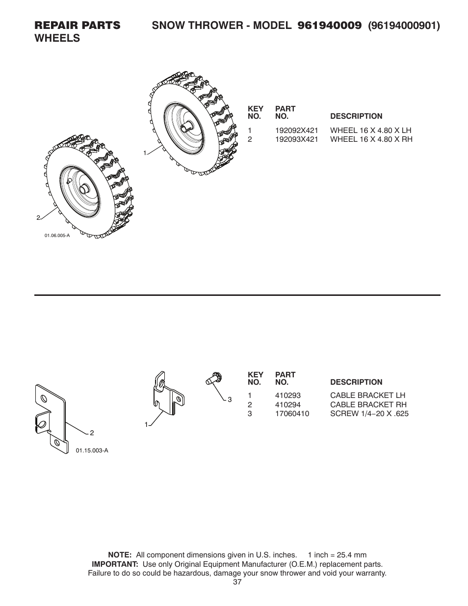 Poulan 429890 User Manual | Page 37 / 40