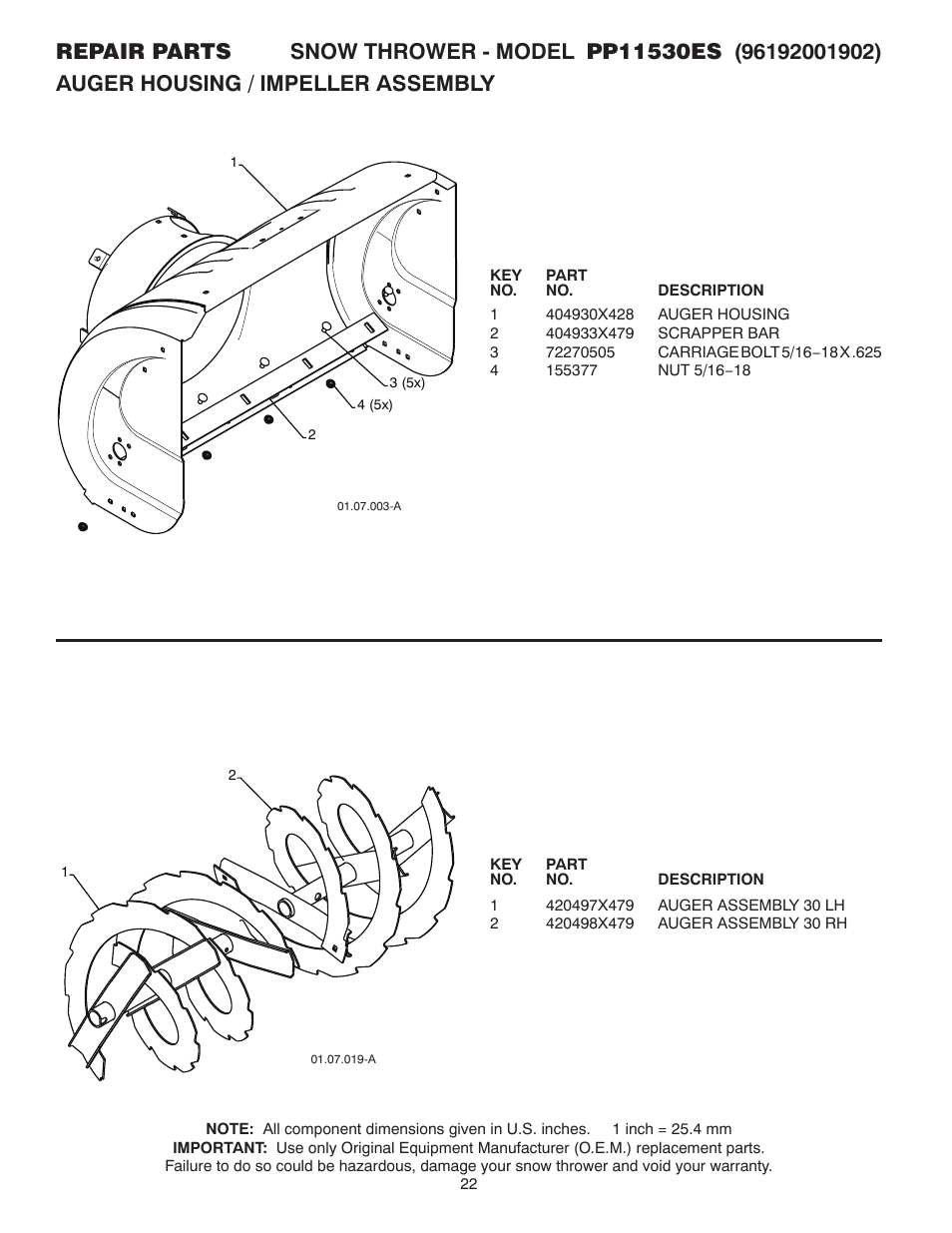 Poulan 420915 User Manual | Page 22 / 40