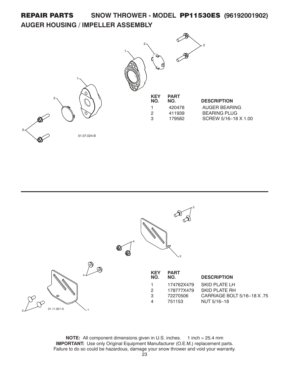 Poulan 420915 User Manual | Page 23 / 40