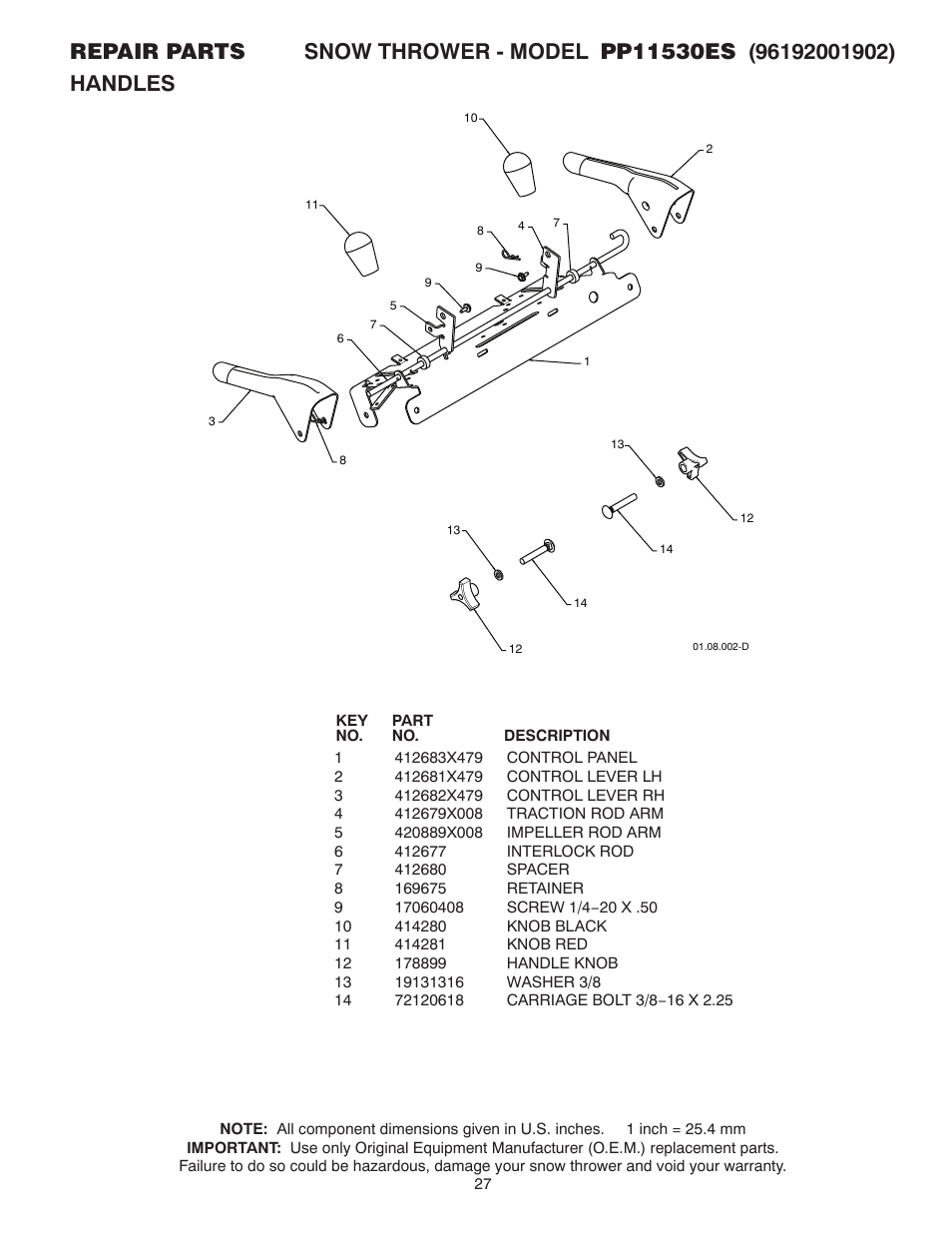 Poulan 420915 User Manual | Page 27 / 40