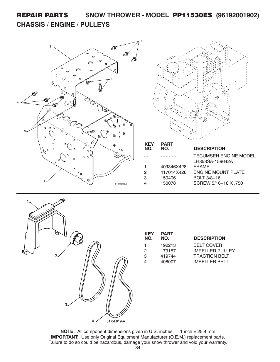Poulan 420915 User Manual | Page 34 / 40