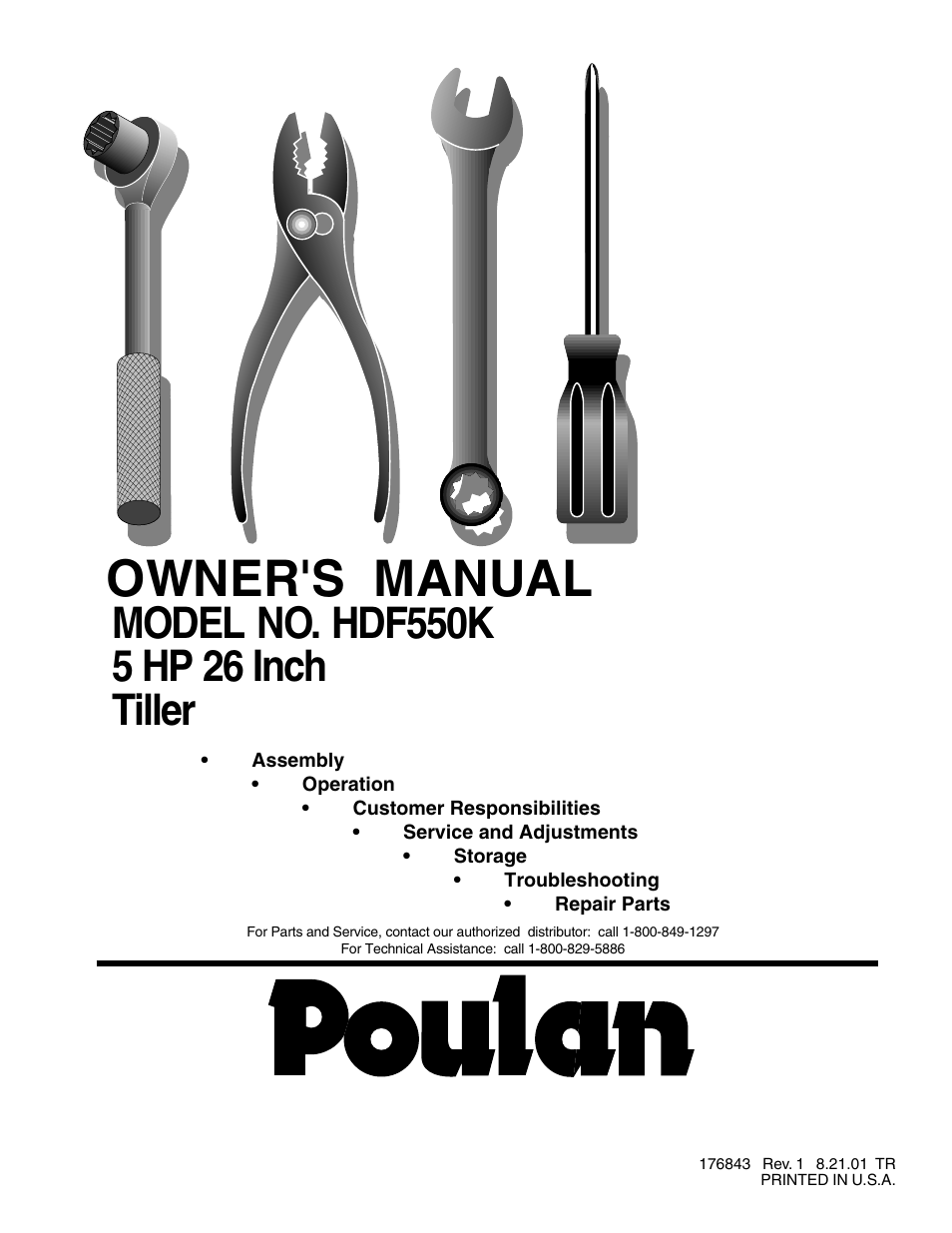 Poulan 176843 User Manual | 24 pages