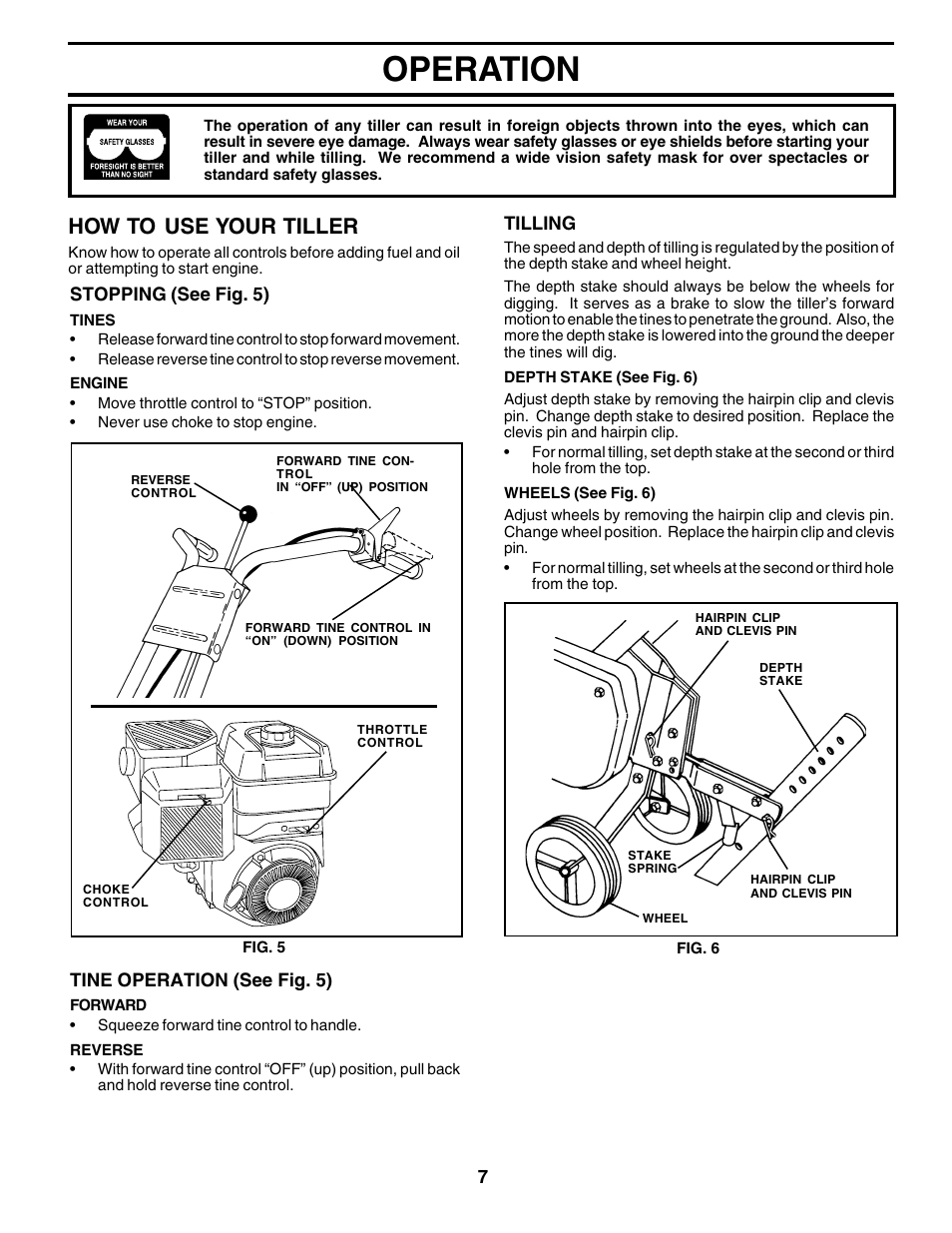 Operation, How to use your tiller | Poulan 176843 User Manual | Page 7 / 24