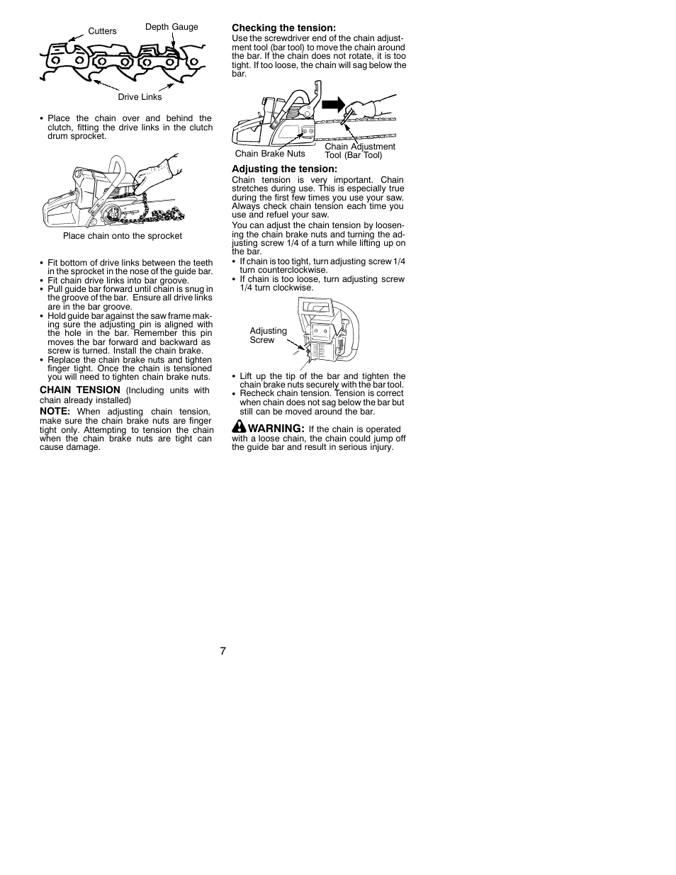 Poulan 330 User Manual | Page 7 / 17