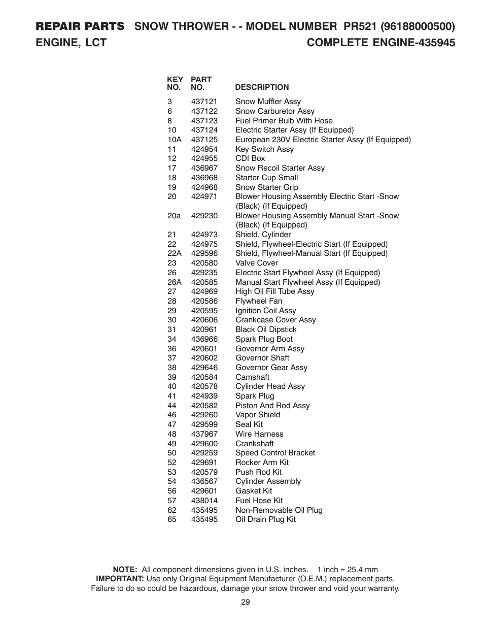 Poulan 439239 User Manual | Page 29 / 30