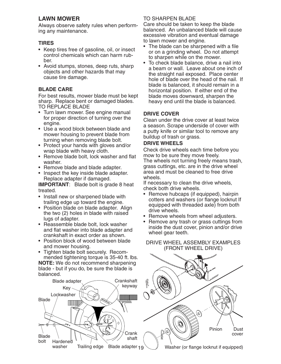 Poulan 172787 User Manual | Page 19 / 28