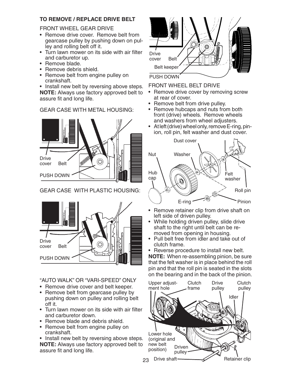 Poulan 172787 User Manual | Page 23 / 28