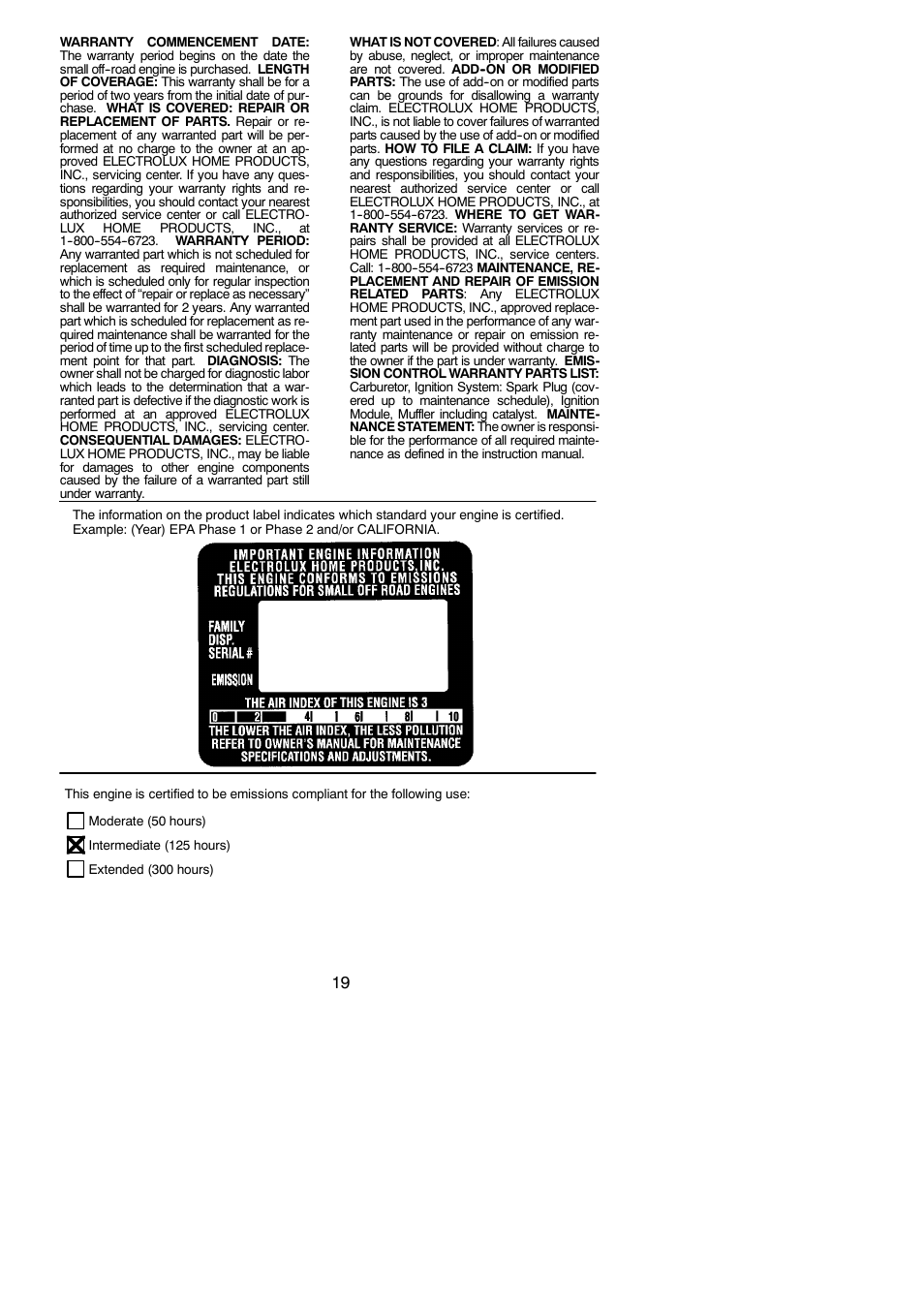 Poulan PP3516 User Manual | Page 19 / 19