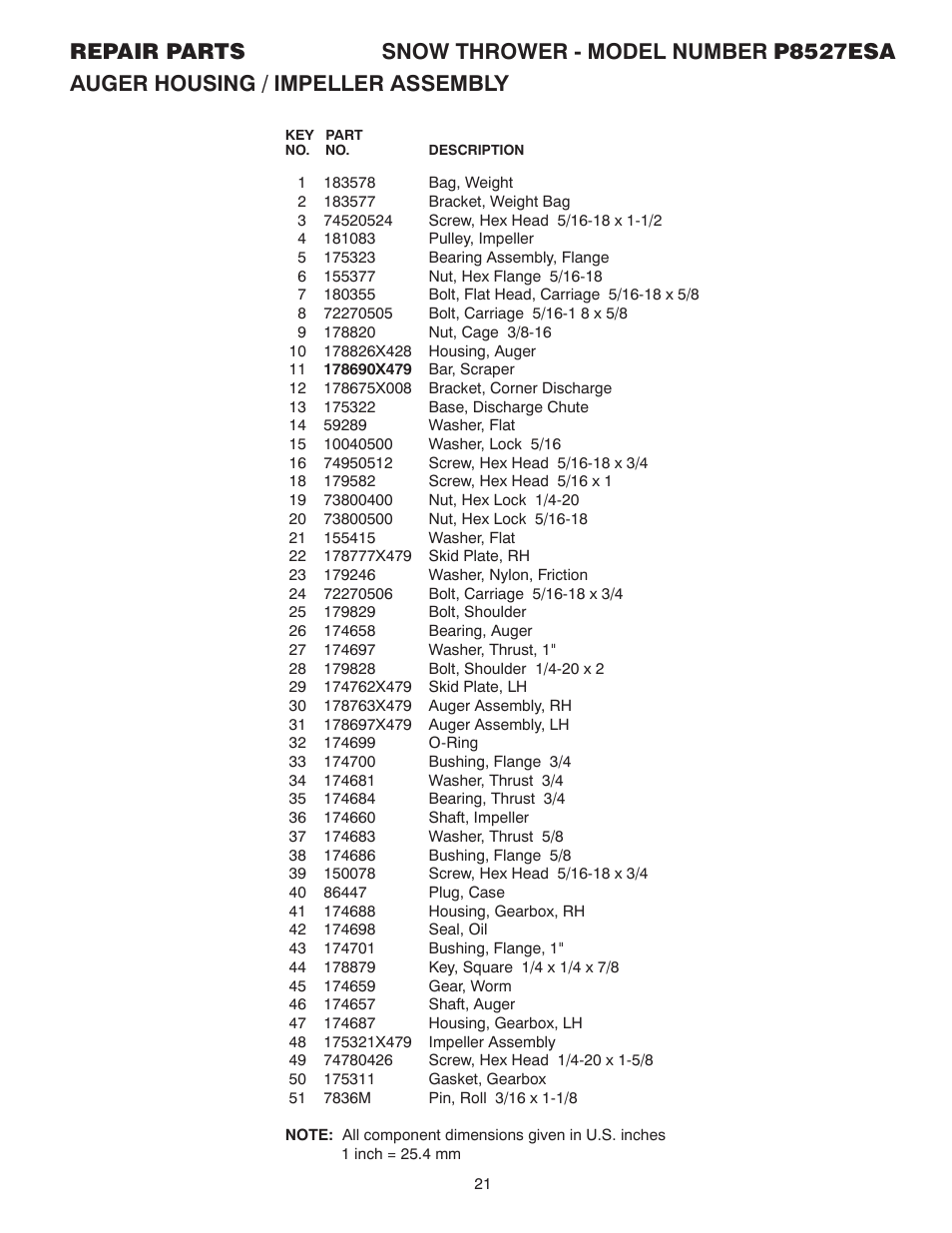 Poulan 185143 User Manual | Page 21 / 32