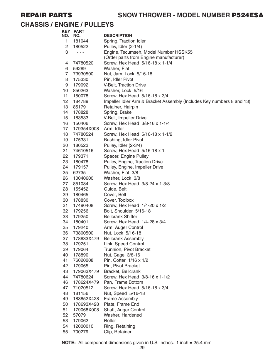 Poulan 185156 User Manual | Page 29 / 32