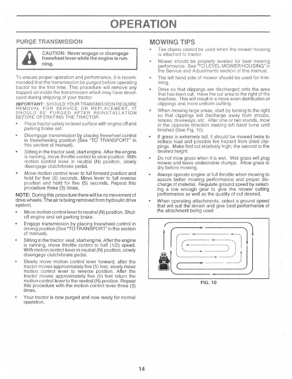 Opera | Poulan 169482 User Manual | Page 14 / 42