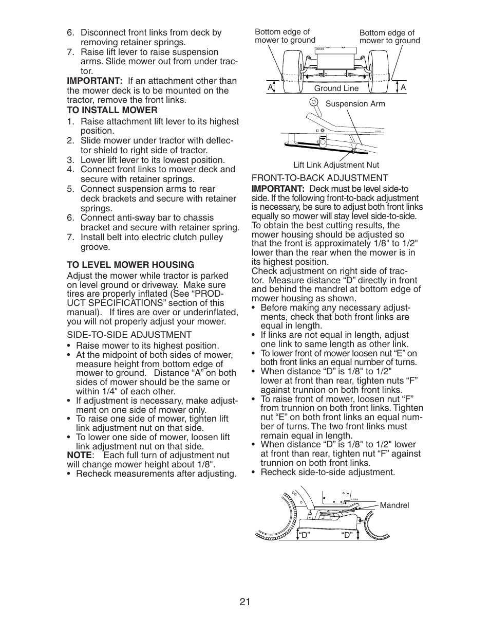 Poulan 191616 User Manual | Page 21 / 29