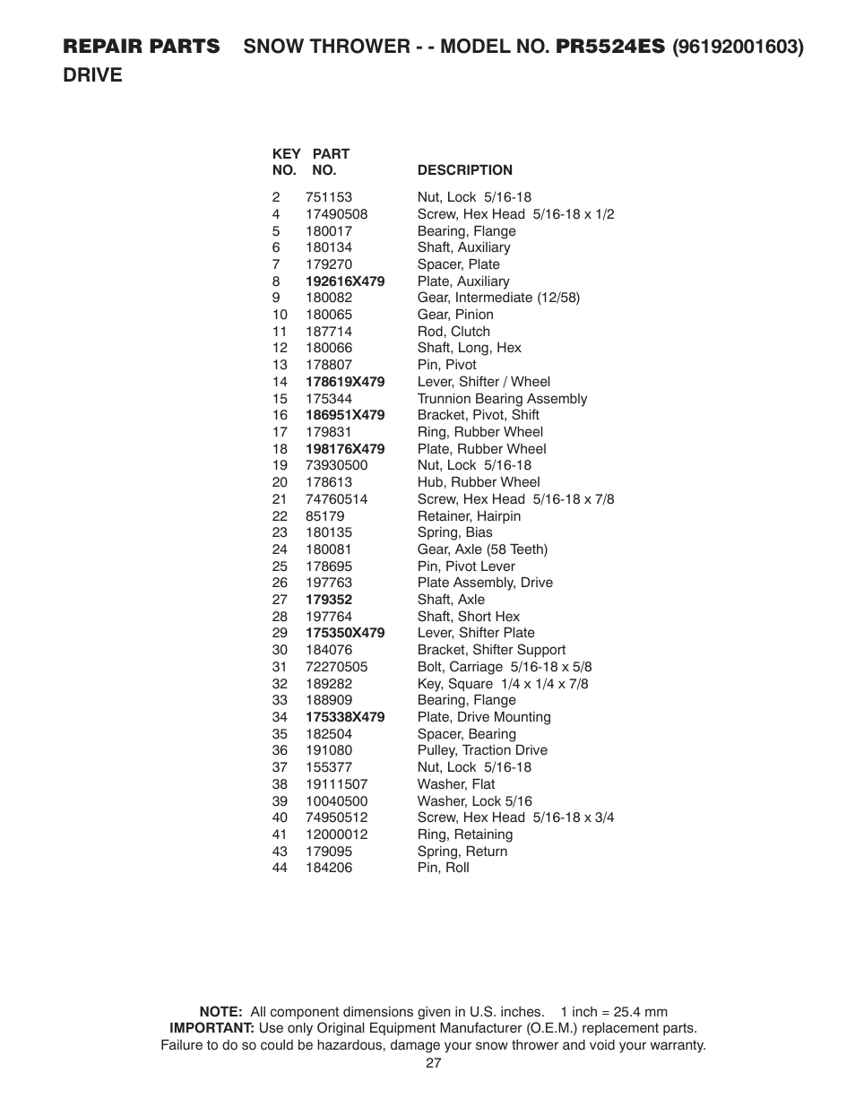 Poulan 418962 User Manual | Page 27 / 32