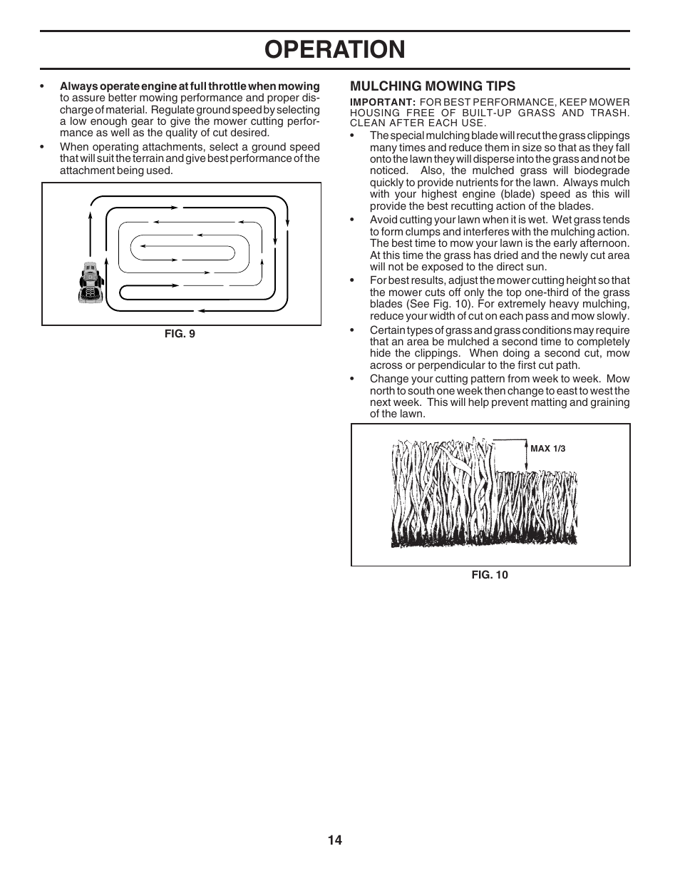 Operation | Poulan 183044 User Manual | Page 14 / 52