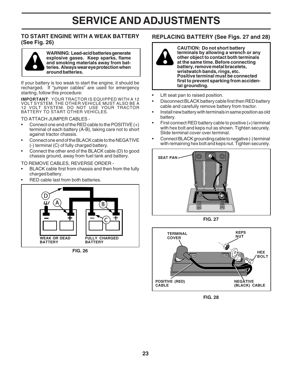 Service and adjustments | Poulan 183044 User Manual | Page 23 / 52