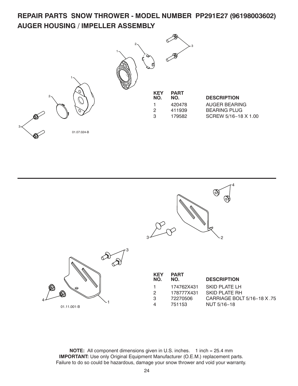 Poulan 437921 User Manual | Page 24 / 40