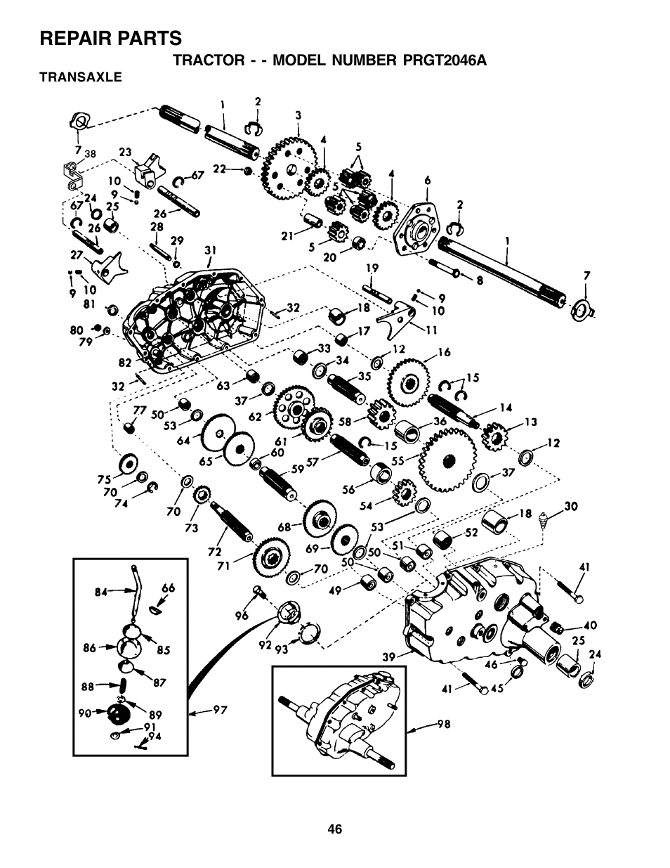 Repair parts | Poulan 177271 User Manual | Page 46 / 52