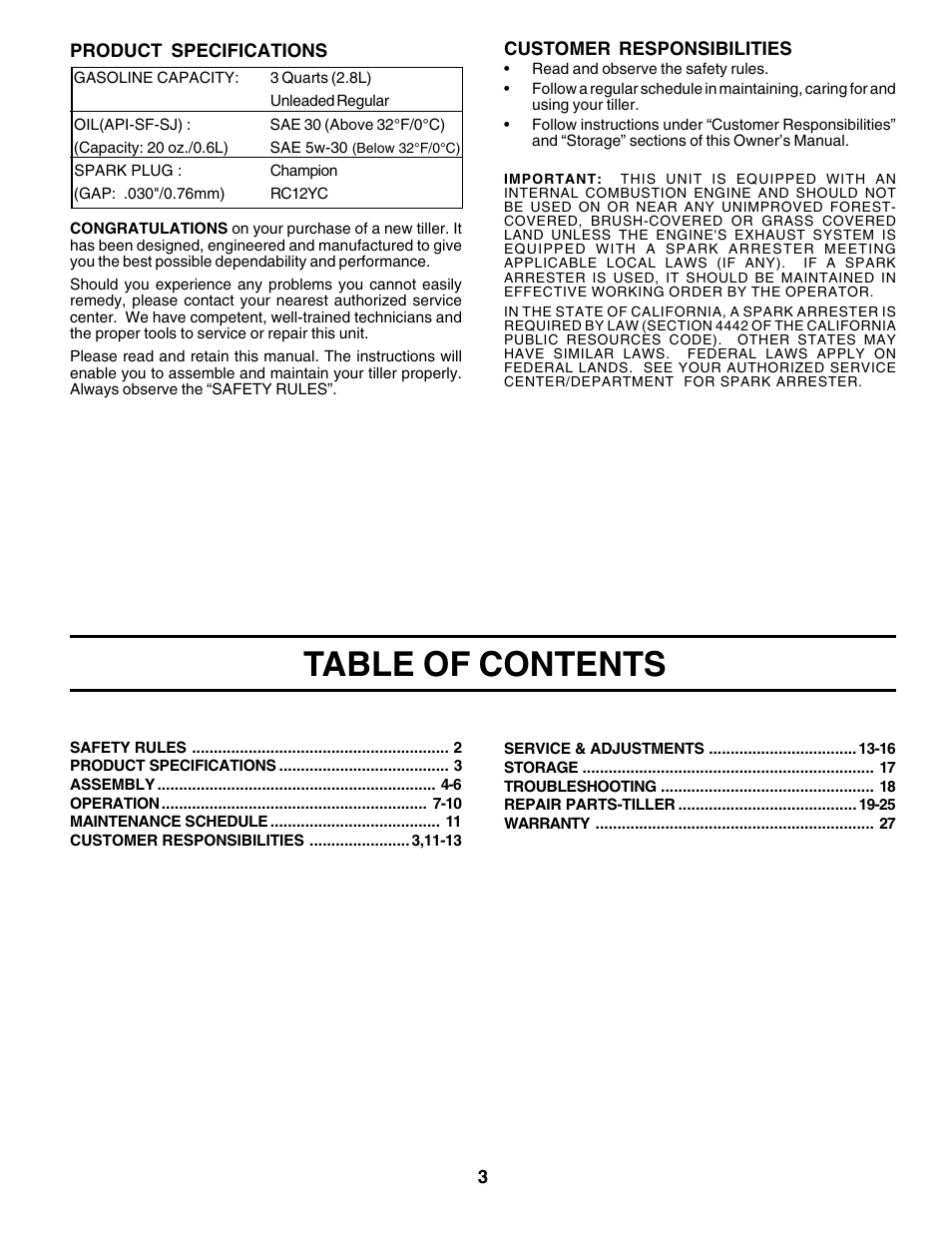 Poulan 175680 User Manual | Page 3 / 28