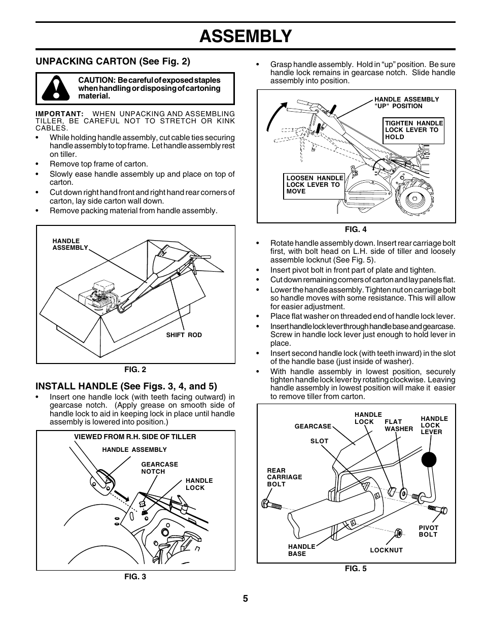 Assembly | Poulan 175680 User Manual | Page 5 / 28