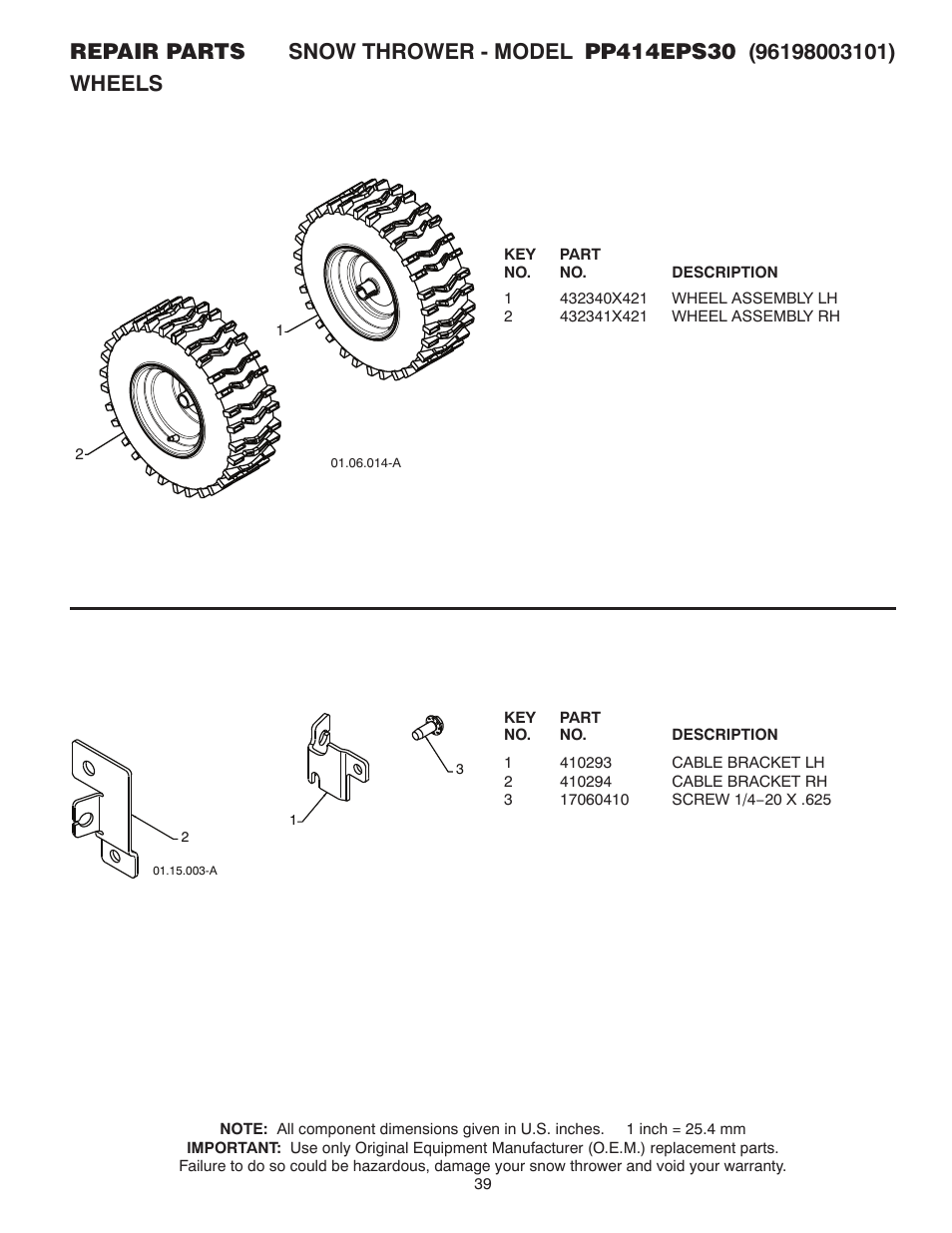 Poulan 435557 User Manual | Page 39 / 44