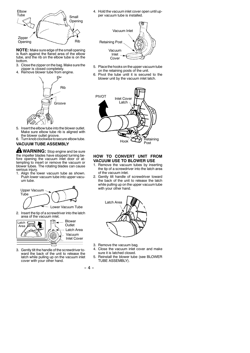 Warning | Poulan 530165210 User Manual | Page 4 / 12