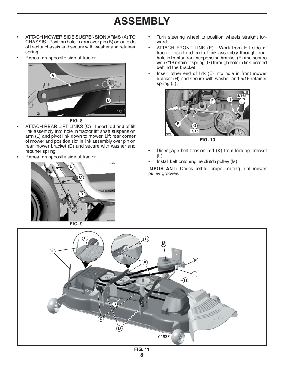 Assembly | Poulan 405035 User Manual | Page 8 / 32