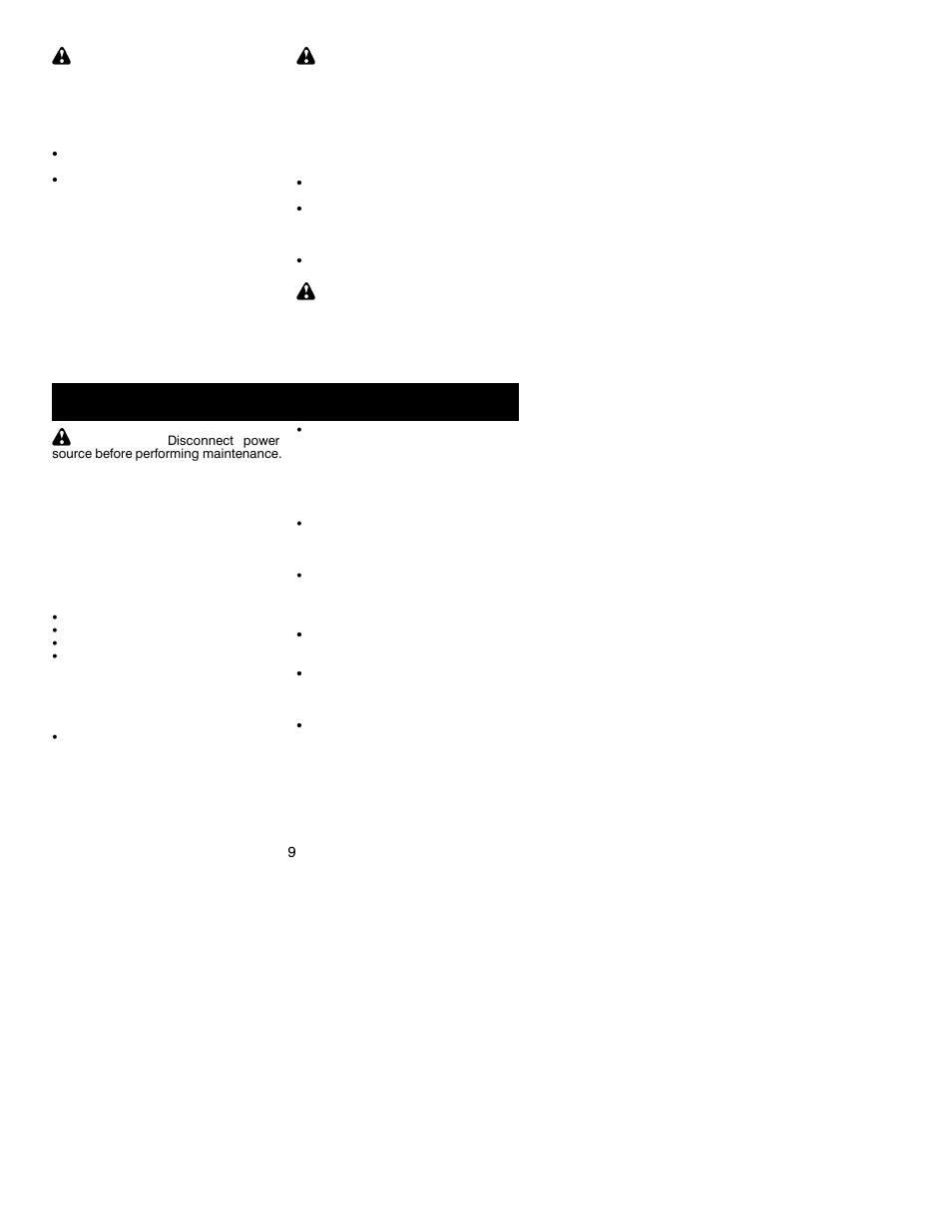 Maintenance | Poulan EBVM 215 User Manual | Page 9 / 11