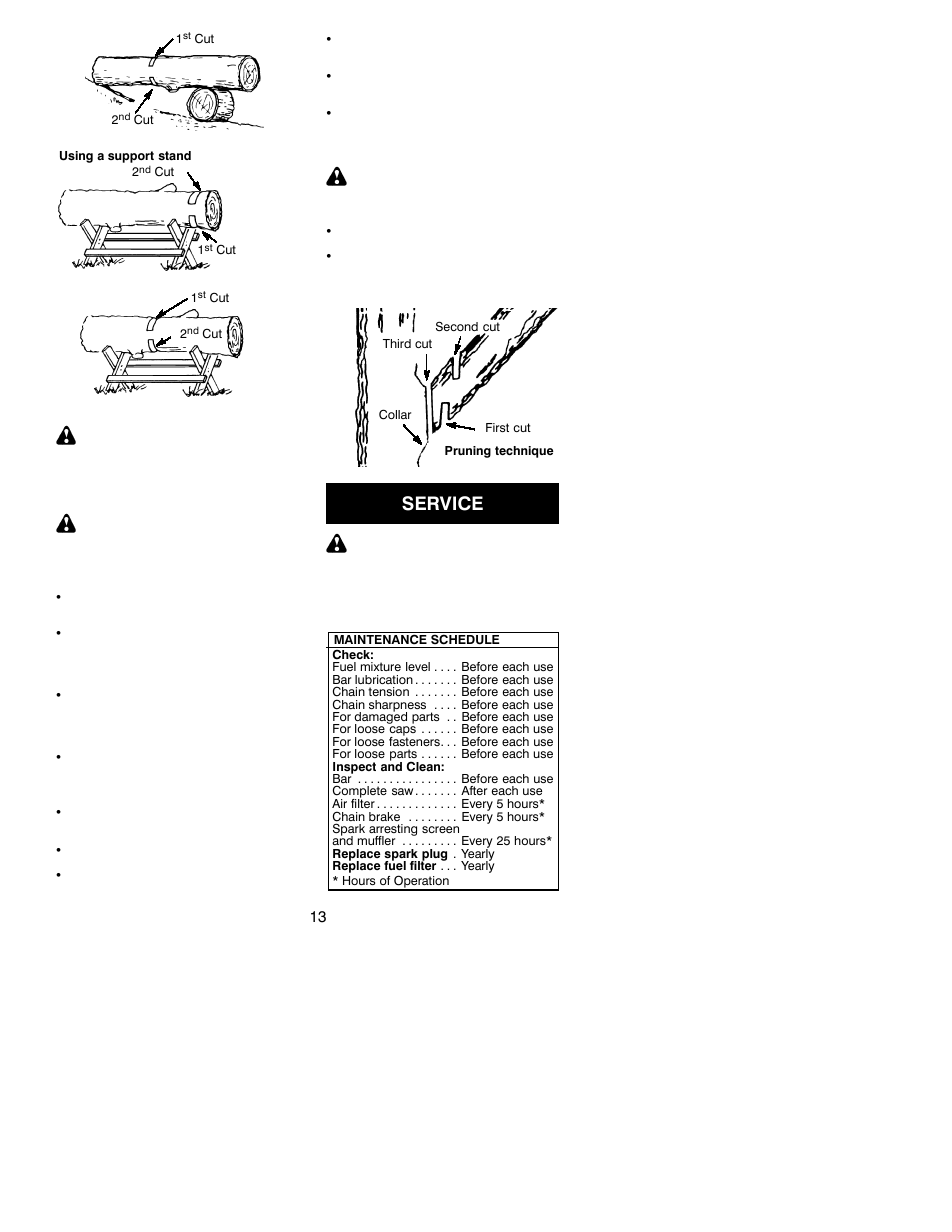 Service | Poulan 530163676 User Manual | Page 13 / 18