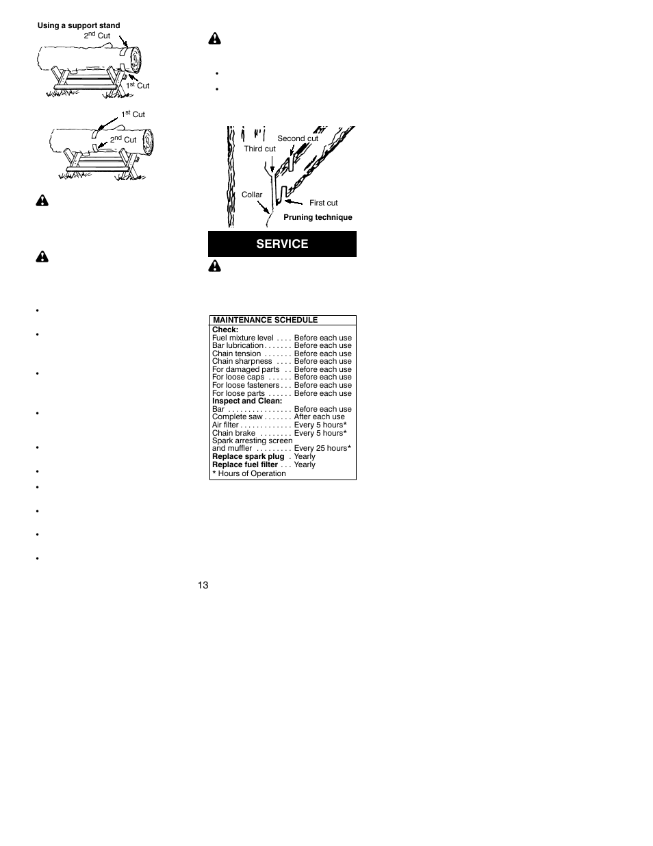 Service | Poulan 2375 User Manual | Page 13 / 18