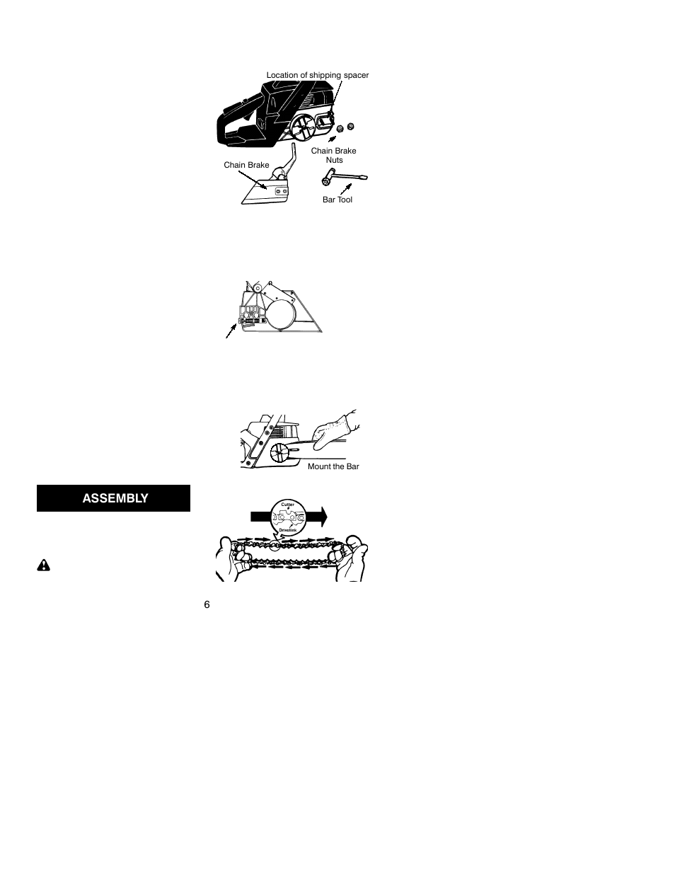 Assembly | Poulan 2375 User Manual | Page 6 / 18