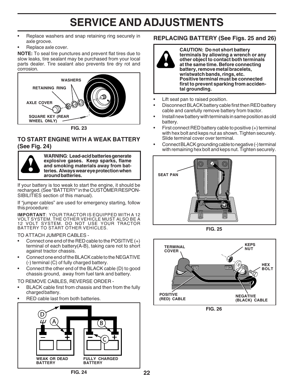 Service and adjustments | Poulan 182946 User Manual | Page 22 / 48