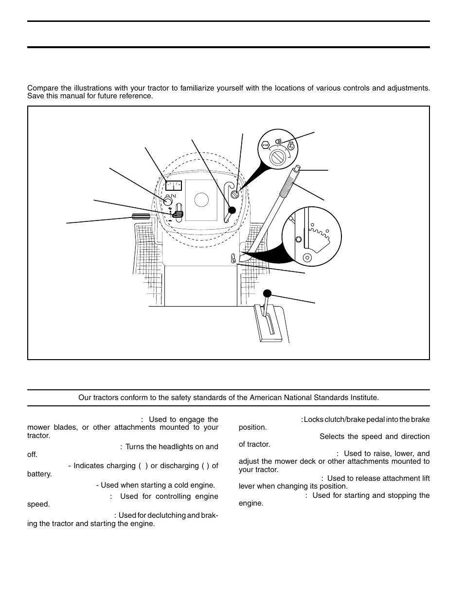 Operation, Know your tractor | Poulan 279370 User Manual | Page 10 / 48