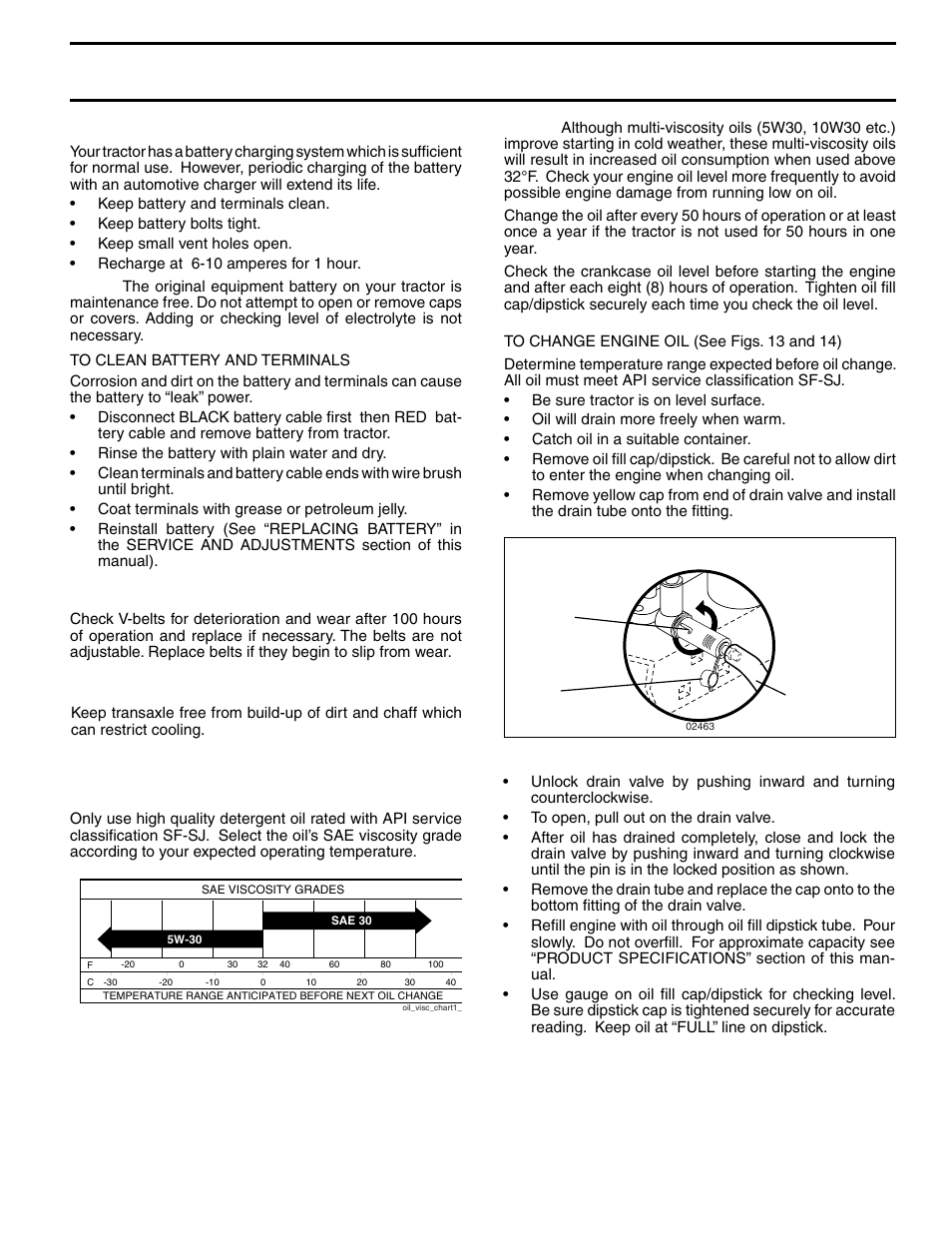 Maintenance, Engine, 17 battery | V-belts, Lubrication, Transaxle cooling | Poulan 279370 User Manual | Page 17 / 48
