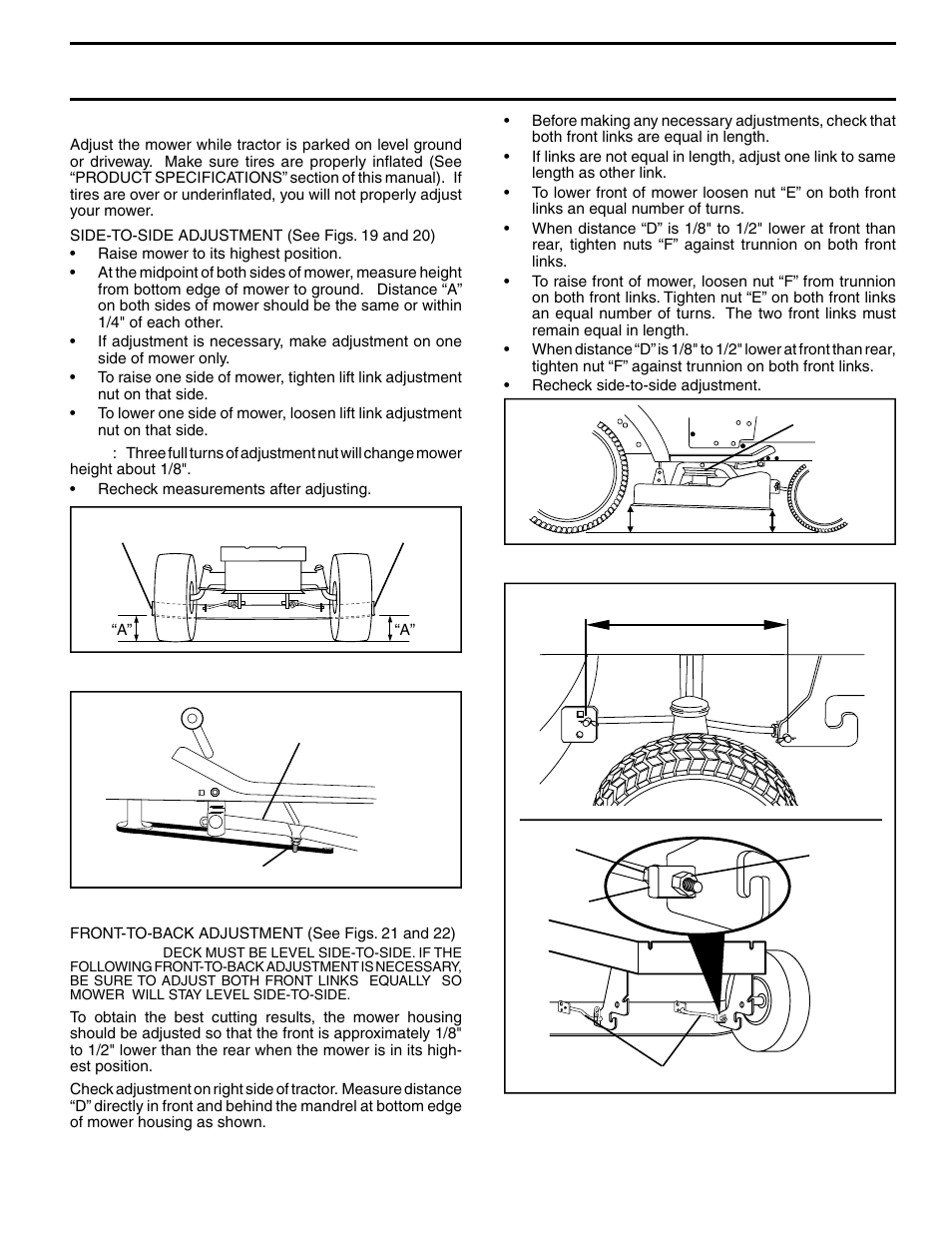 Service and adjustments | Poulan 279370 User Manual | Page 21 / 48