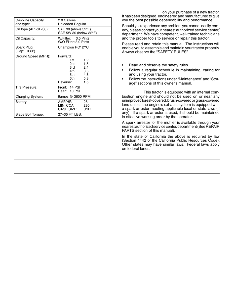 Poulan 279370 User Manual | Page 4 / 48