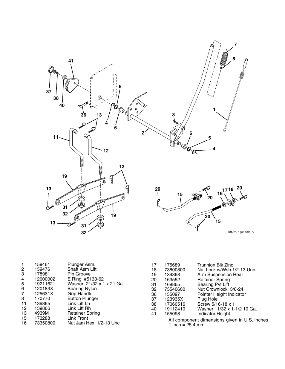 Repair parts | Poulan 279370 User Manual | Page 41 / 48