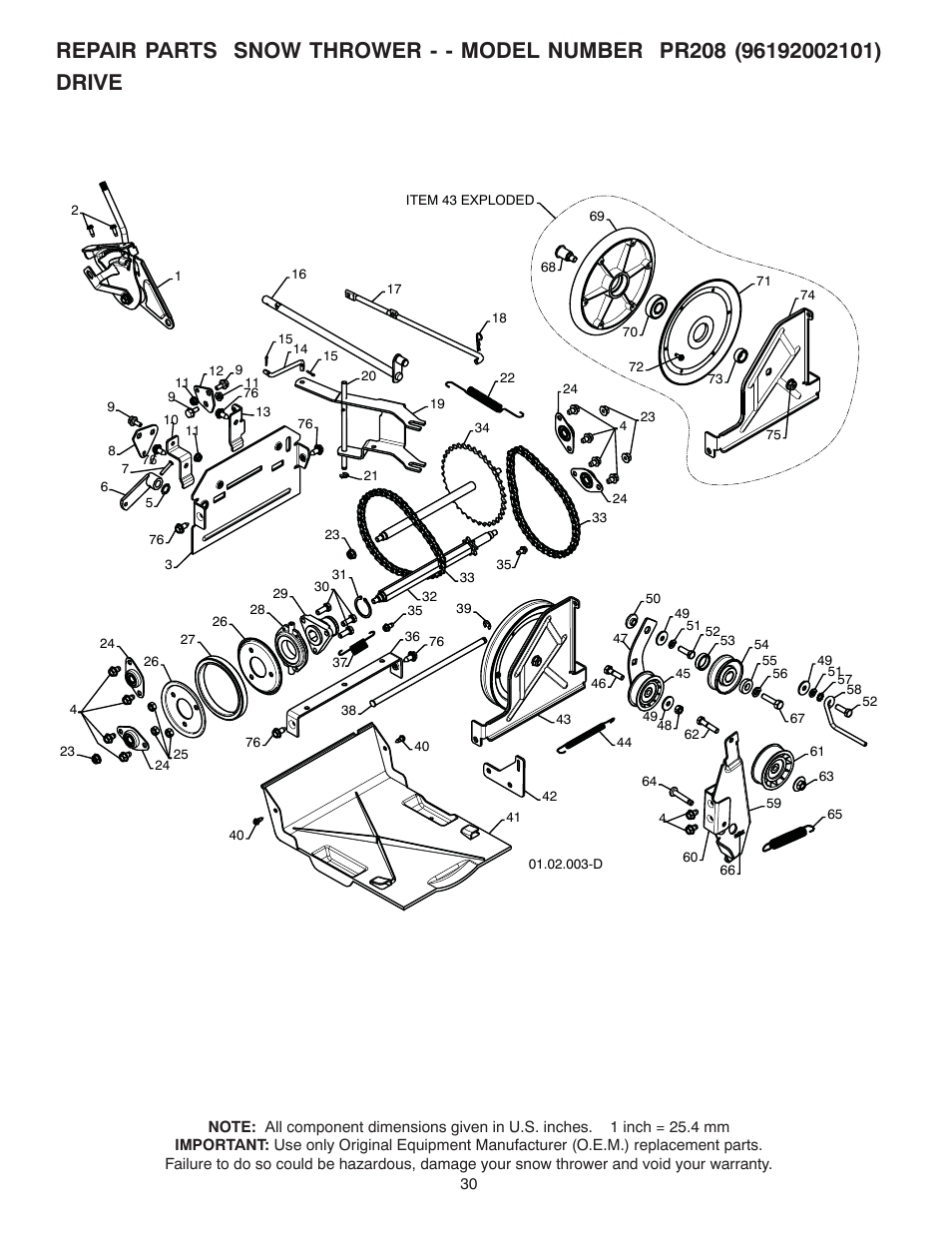 Poulan 421888 User Manual | Page 30 / 40