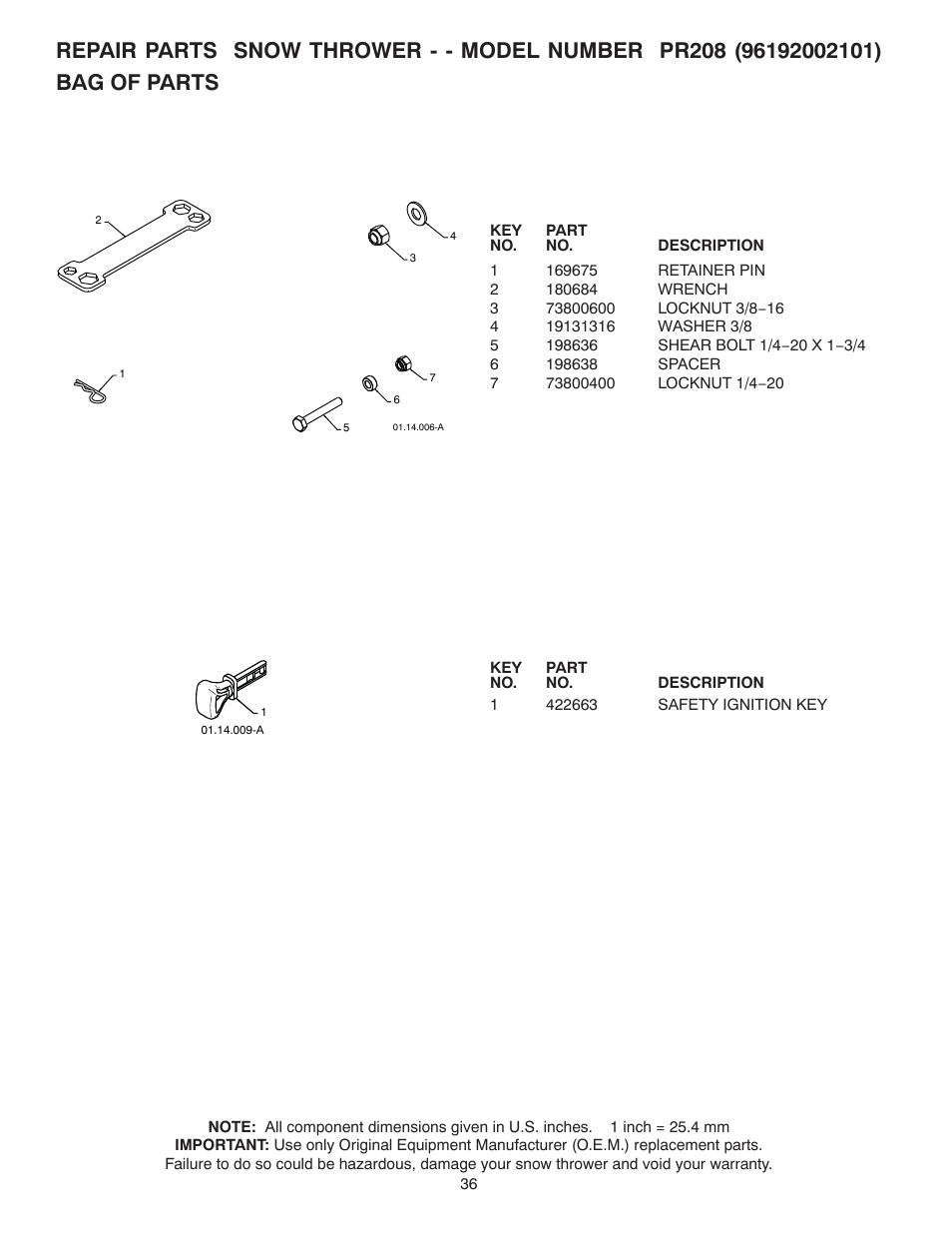 Poulan 421888 User Manual | Page 36 / 40