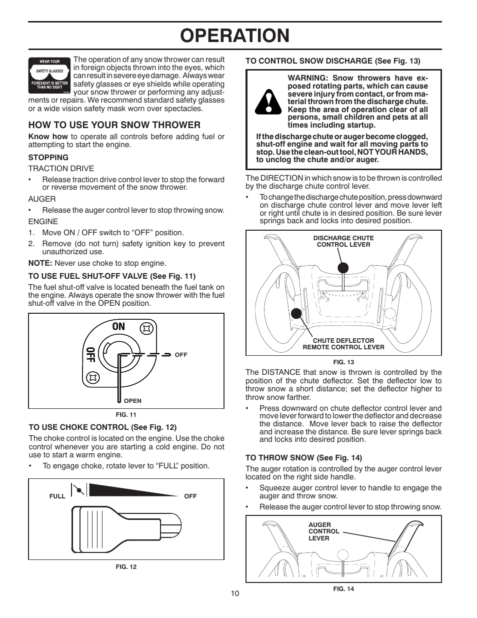 Operation, How to use your snow thrower | Poulan 437953 User Manual | Page 10 / 44