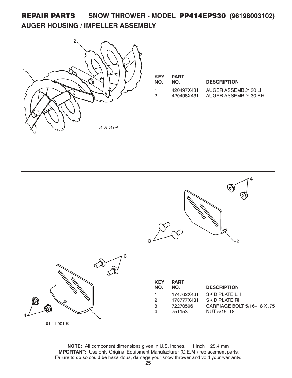 Poulan 437953 User Manual | Page 25 / 44