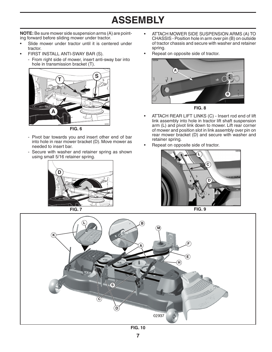 Assembly, St a | Poulan 404172 User Manual | Page 7 / 32