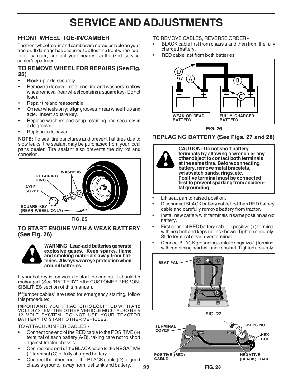 Service and adjustments | Poulan 183247 User Manual | Page 22 / 48