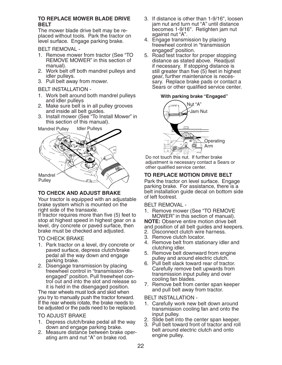 Poulan 192337 User Manual | Page 22 / 29