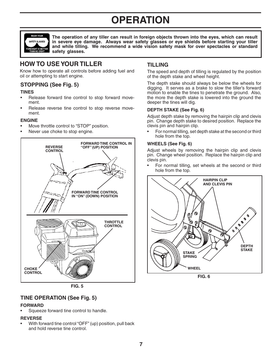 Operation, How to use your tiller | Poulan 181102 User Manual | Page 7 / 24