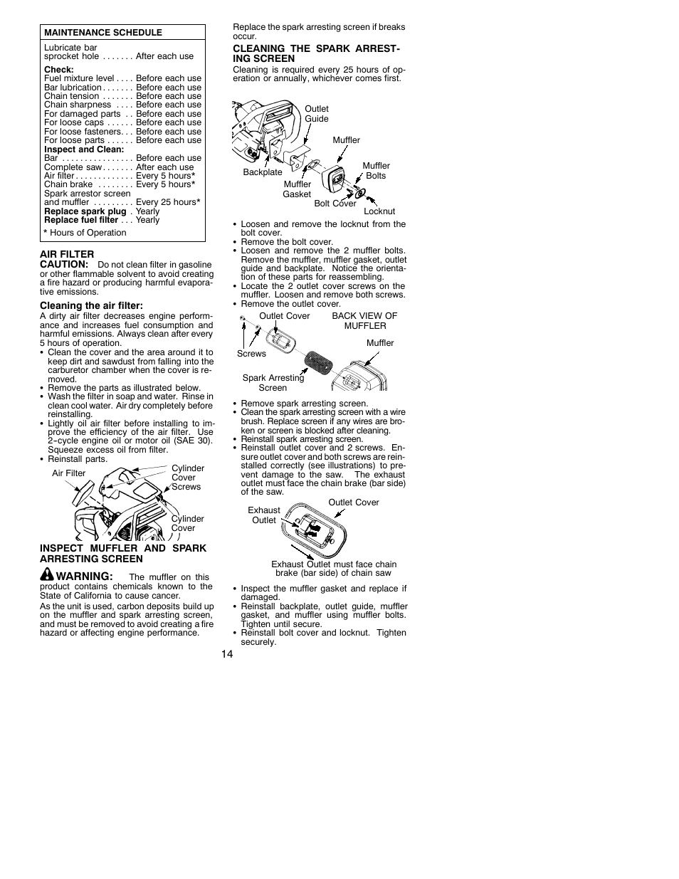 Poulan 530086532 User Manual | Page 14 / 18